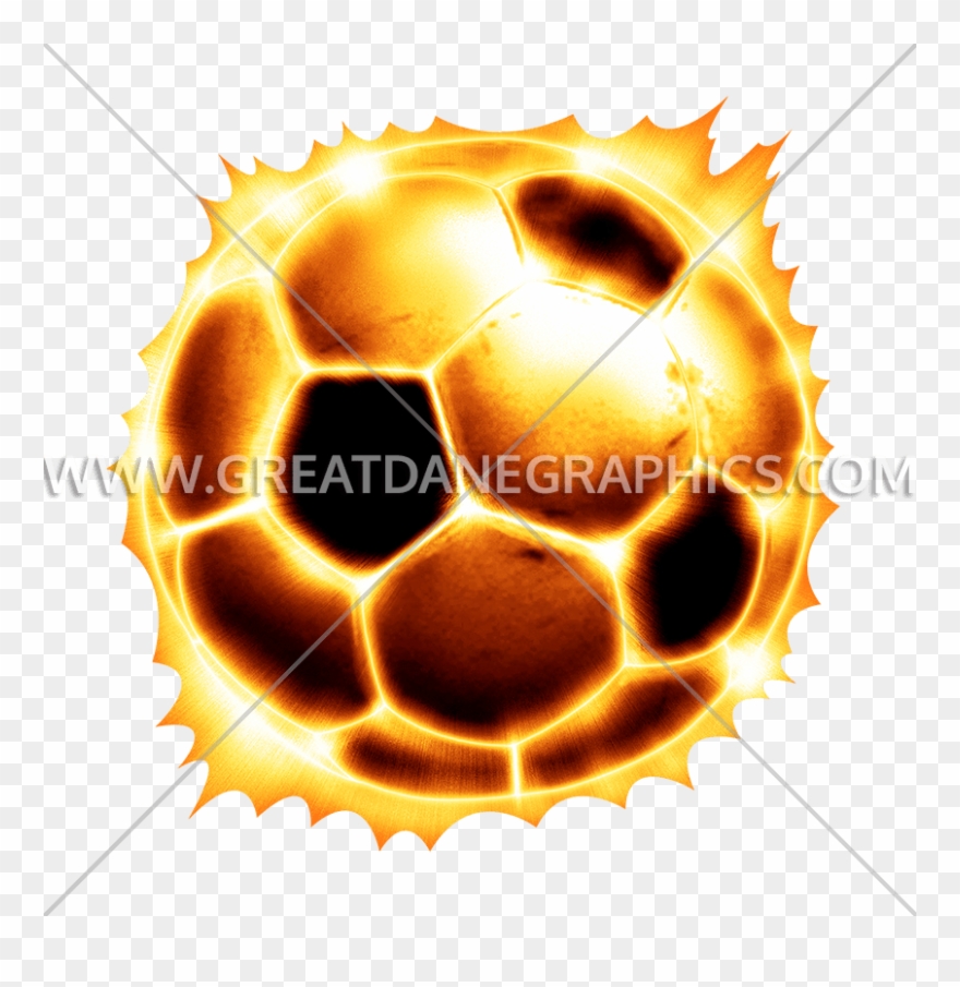 Soccer Ball Fire Production - Fire Soccer Ball Png Clipart