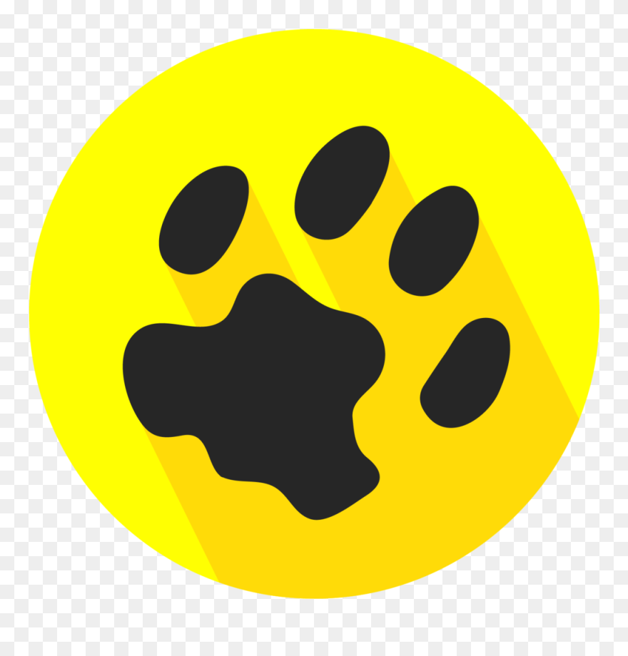 Ocelot Media Vector Logo Design Yellow Black - Dog Clipart