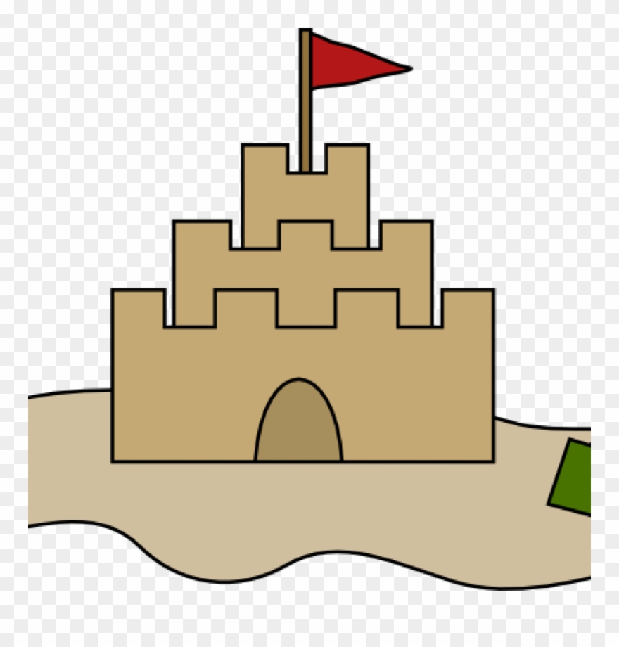 Castles Clipart Sand Castle Clip Art At Clker Vector - Sand Castle Clip Art - Png Download