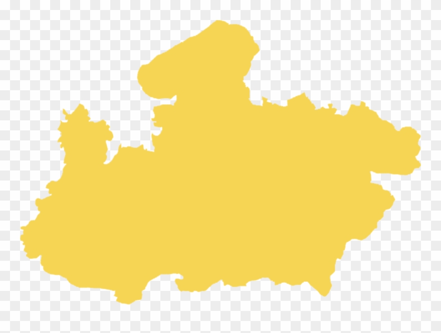 Places To Visit Near Bhopal - Madhya Pradesh Map Png Clipart