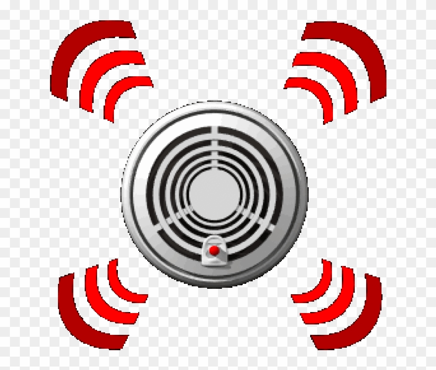 Detection Clipart Alarming Fire Alarm Clip Art - Smoke Detector Animated Gif - Png Download