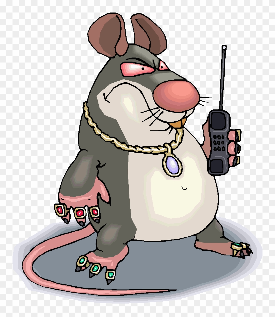 Telephones And Prisons - Rat Holding A Phone Clipart