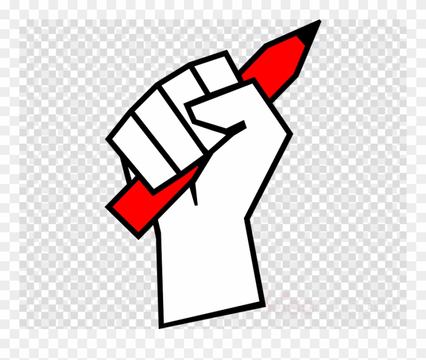 Hand Holding Pencil Clipart Drawing Clip Art - Freedom Of Press Png Transparent Png