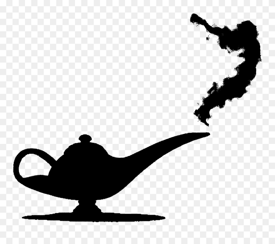 Magic Lamp Cliparts 16, Buy Clip Art - Aladdin Silhouette - Png Download