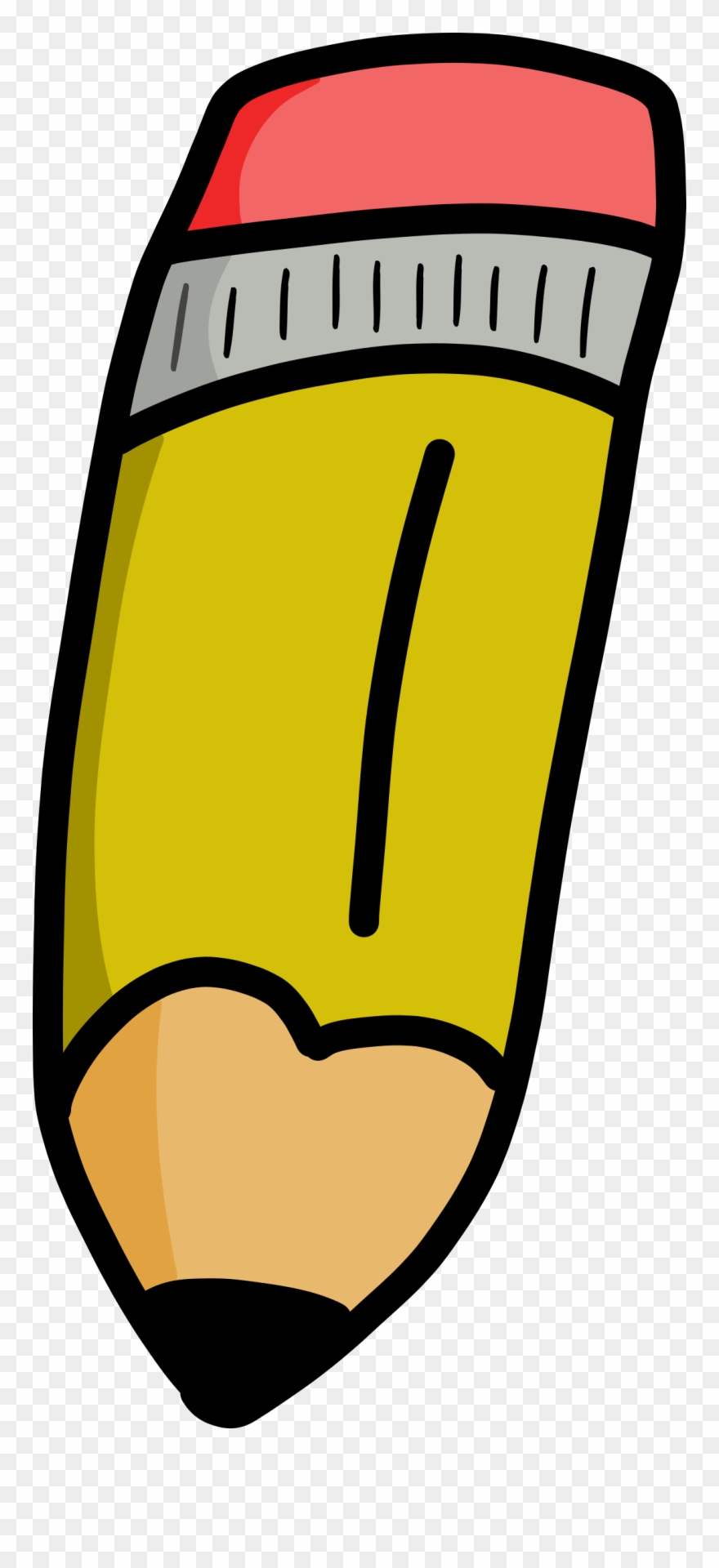 Cartoon Pencil - Crayon Cartoon Clipart