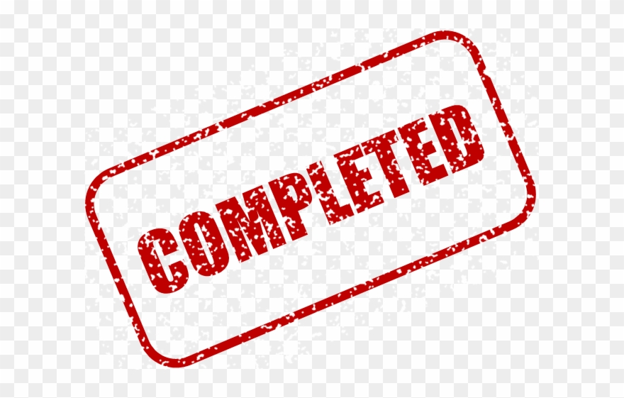 List Of Synonyms And Antonyms Of The Word Completed - Completion Stamp Clipart