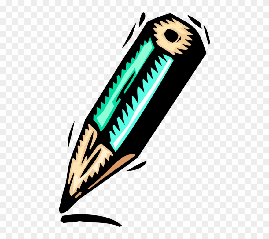 Vector Illustration Of Graphite Pencil Writing Or Drawing - 160 Mm In Cm Clipart