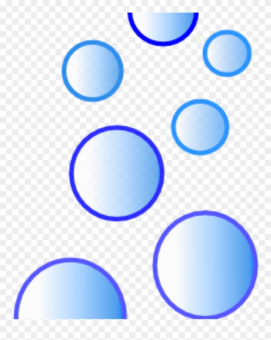 Bubbles Clipart Fish Bubbles Blue Clipart Clipart - Circle - Png Download