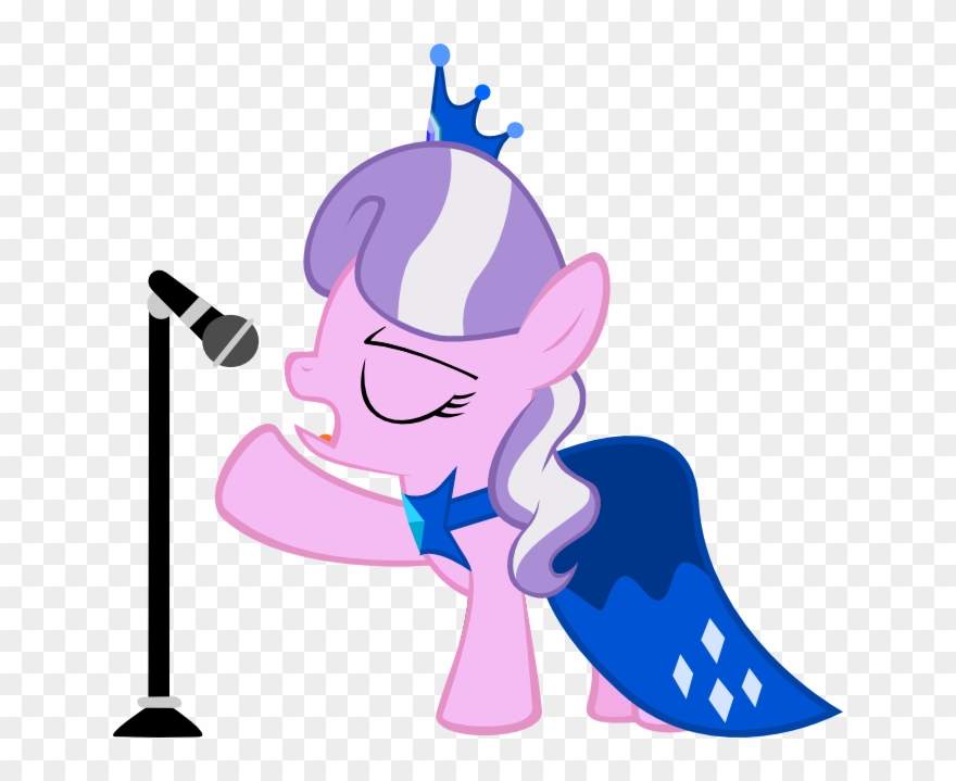 Singer Vector Solo Singing - Mlp Diamond Tiara Dress Clipart