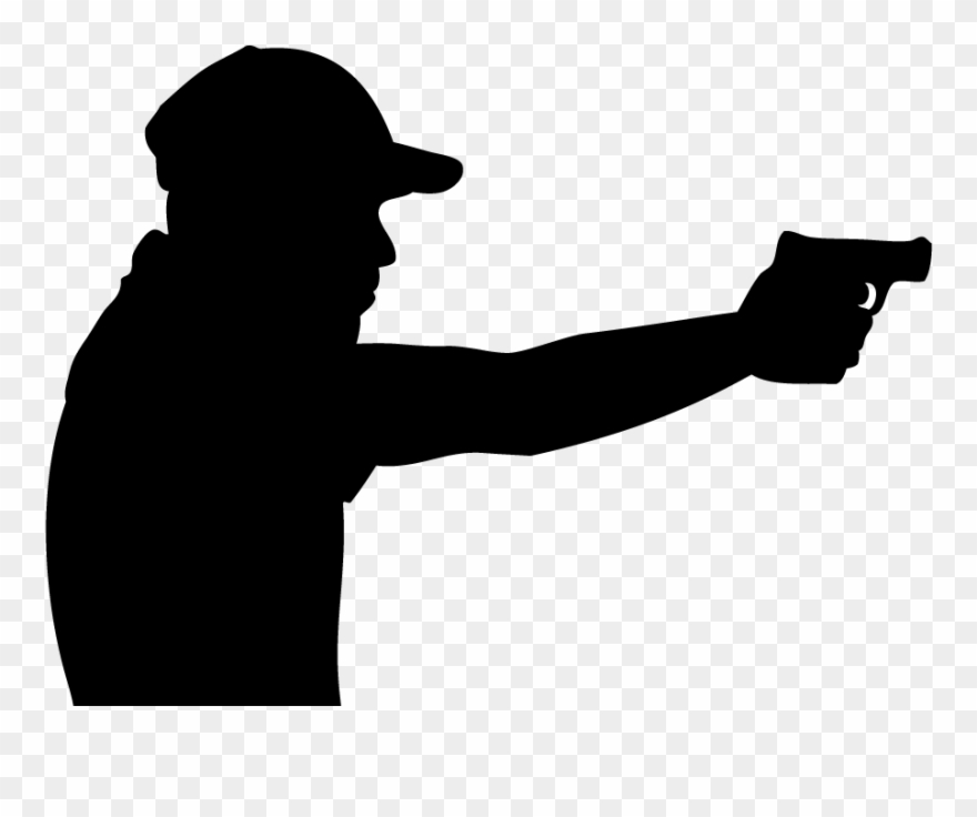 You Can Download All 8 Of Handgun Silhouette Clipart