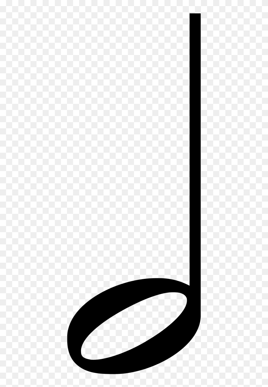 Music Notes Half Note Clipart