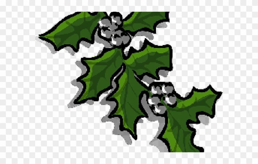 Ivy Clipart Fruit Vine - Christmas Holly With Bells Clipart - Png Download