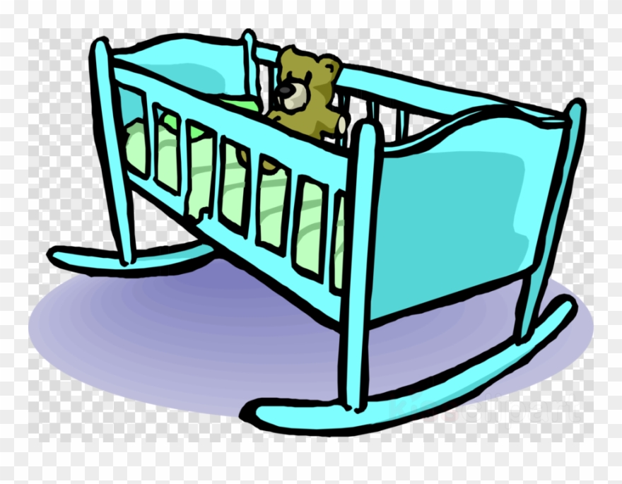 Baby Cradle Clip Art Clipart Baby Bedding Cots Clip - Imagenes De Cunas Animadas - Png Download