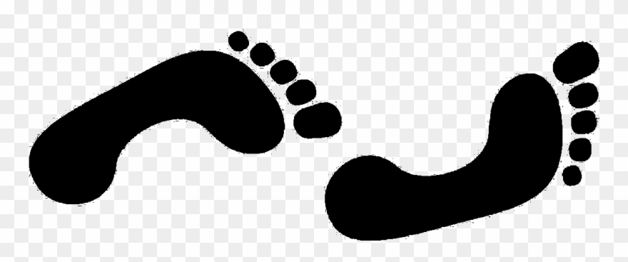 Clip Art Library - Foot Steps Clip Art Gif - Png Download