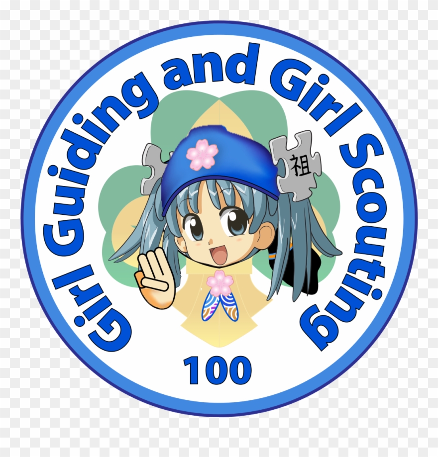 Wikiproject Scouting Guiding 2010 Centenary Wikipe-tan - Cartoon Clipart