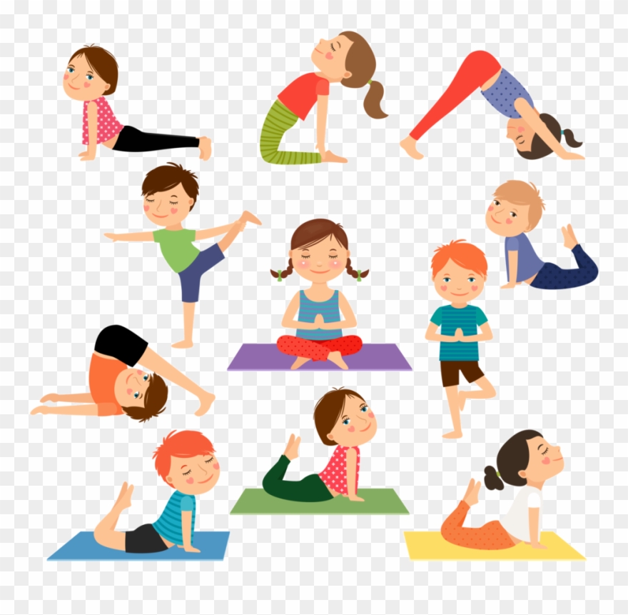 Trust Clipart Friendly Child - Kids Yoga Clipart - Png Download