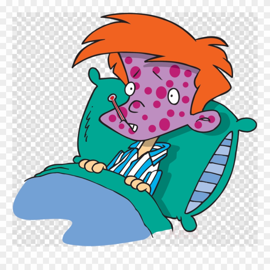 Illness Clipart Sick Disease Clip Art - Cartoon Chicken Pox Transparent - Png Download