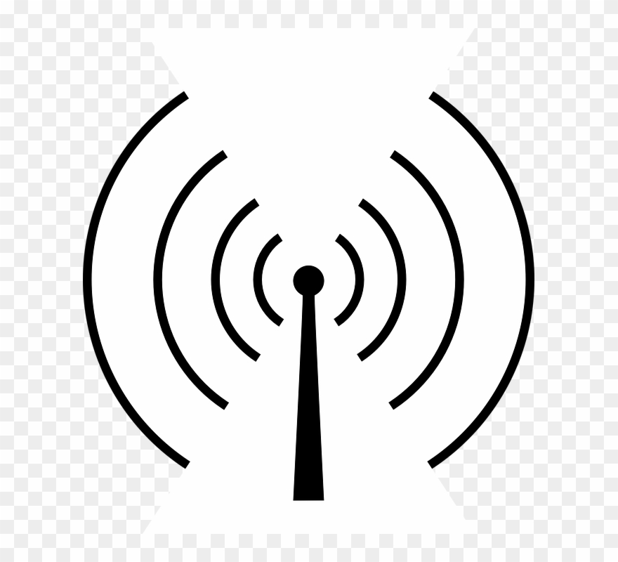 Radio Antenna Clipart Aerials Telecommunications Tower - Radio Tower - Png Download