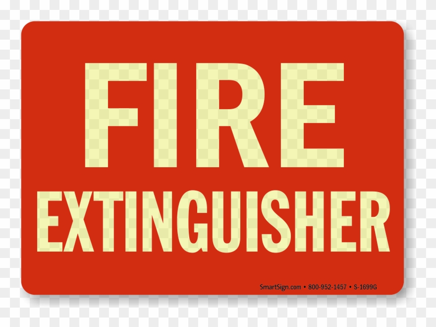 Zoom, Price, Buy - Fire Extinguisher Inside Sign Clipart