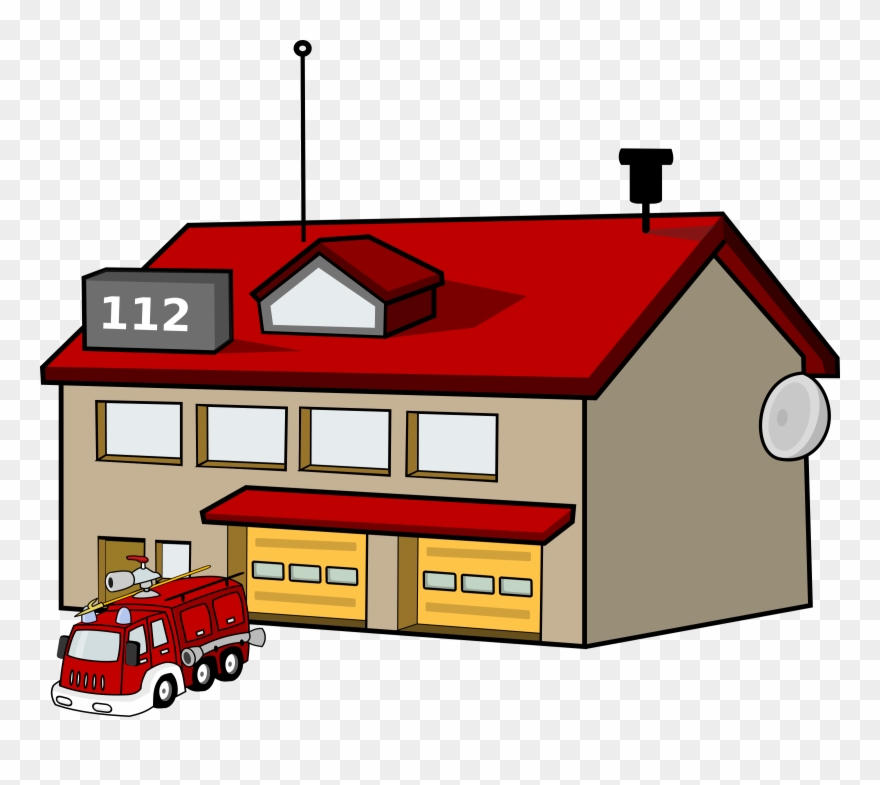 Big Image - Fire Station Clip Art - Png Download