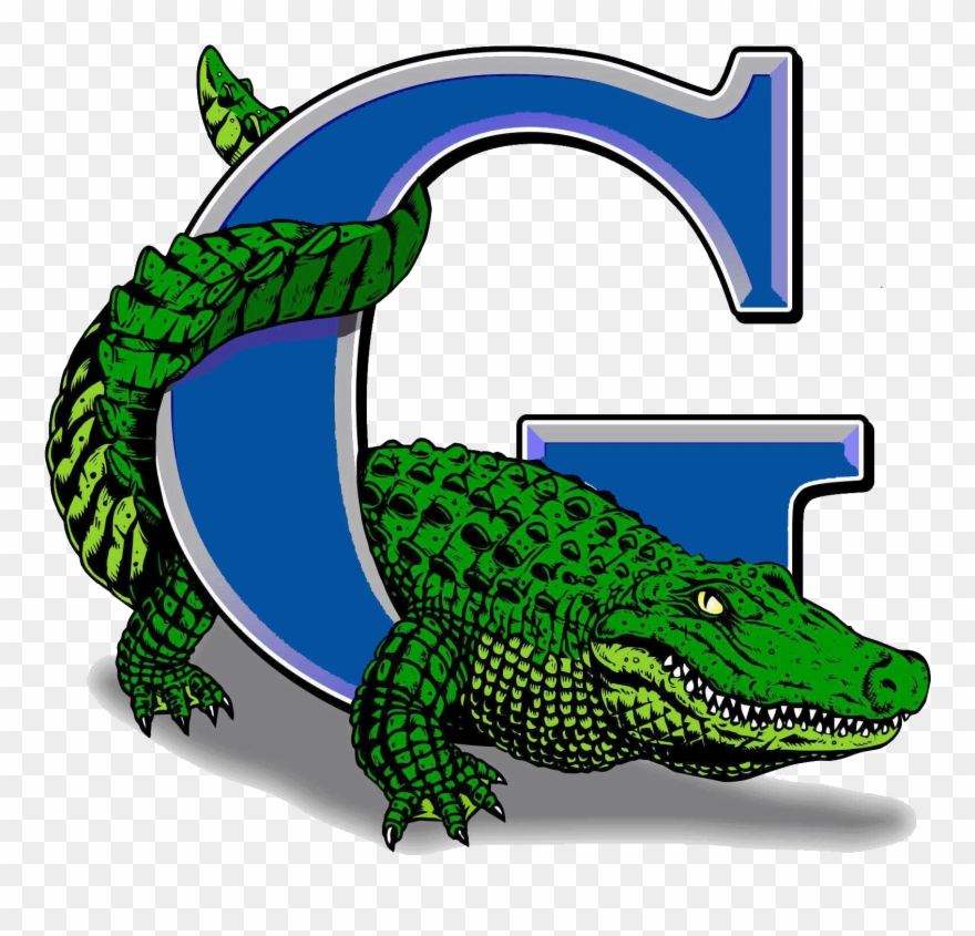 Graphic Black And White Stock Cmaa Log In - Grulla High School Gators Clipart