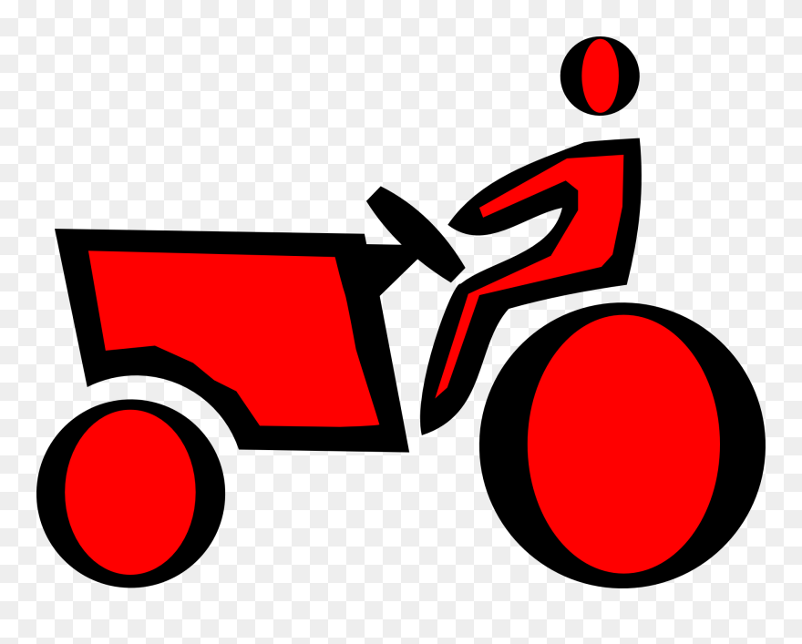 Lawn Mower Graphics 19, Buy Clip Art - Tractor Icon - Png Download