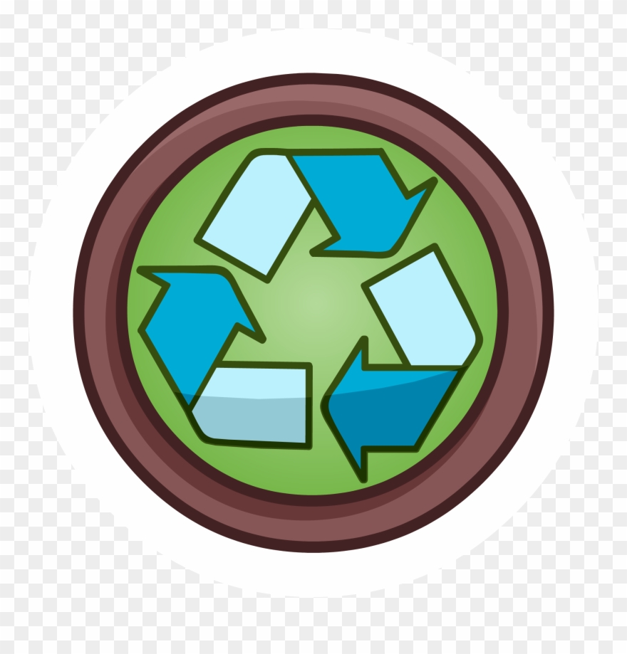 Recycle Pin - Club Penguin Rewritten Pins Location Clipart