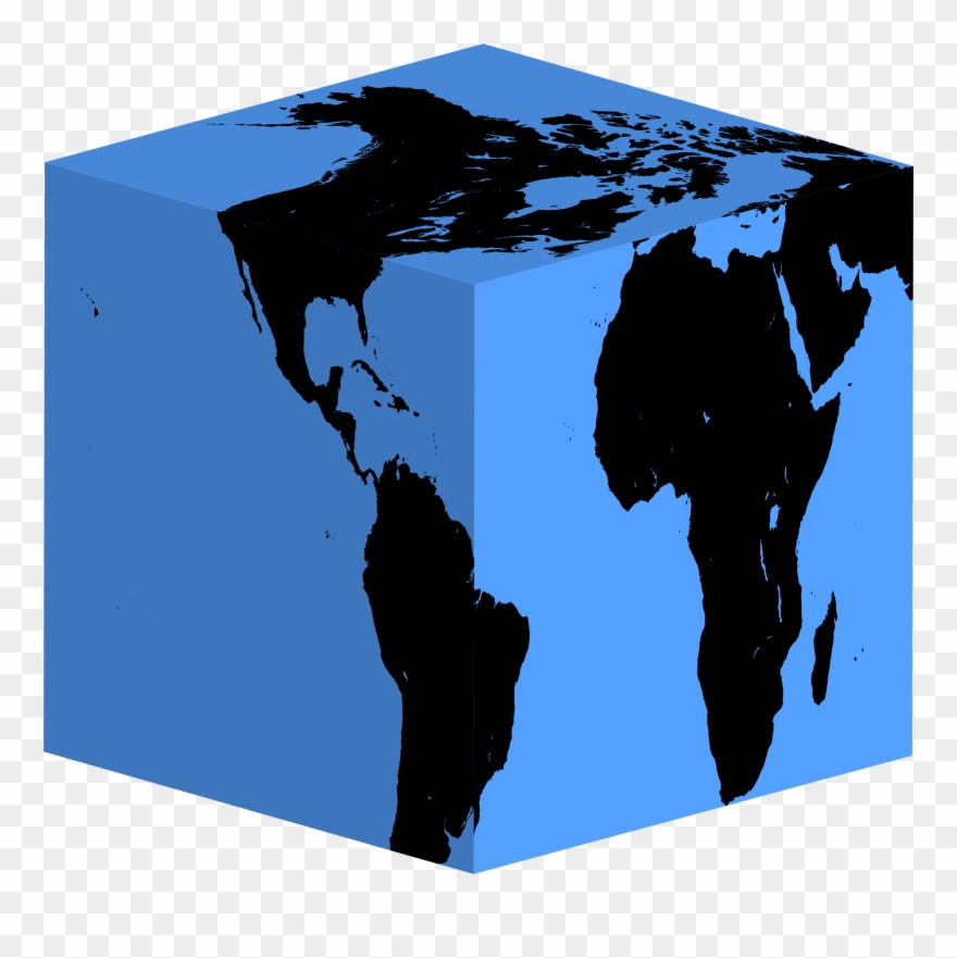 Cube Big Image Png - World Map Clipart