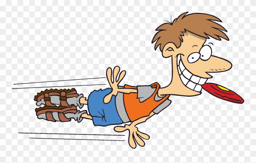 School Counseling From A Z Coping Frisbee - Man Flying Through Air Clipart