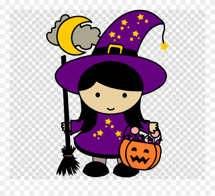 Halloween Witch Clipart Halloween Witches Witchcraft - Cute Witch Clip Art - Png Download