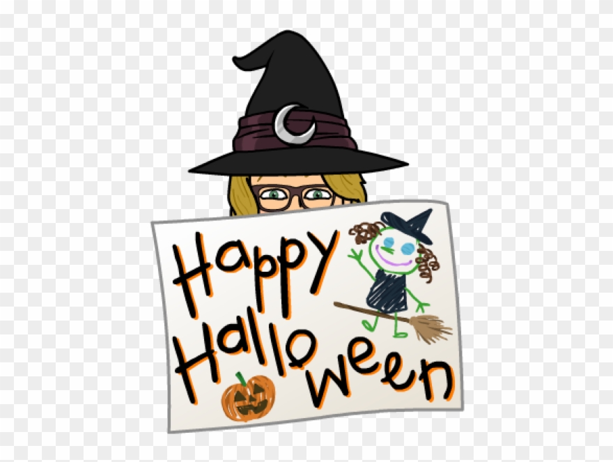 Happy Halloween - Witch Bitmoji Clipart