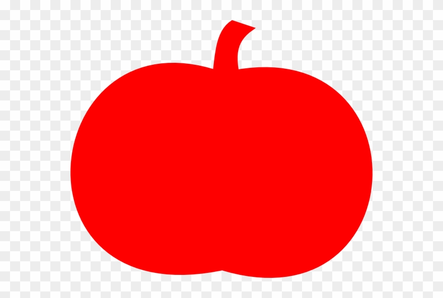 Clip Art Red Pumpkin - Png Download