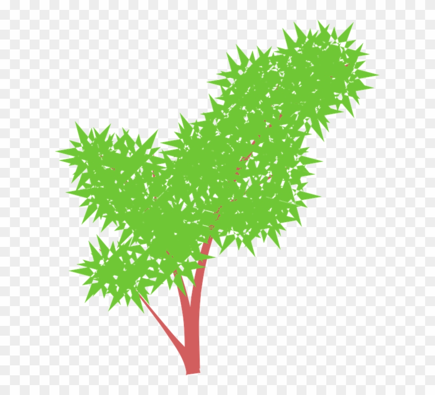 Flower Bush Cliparts 26, Buy Clip Art - Tree - Png Download