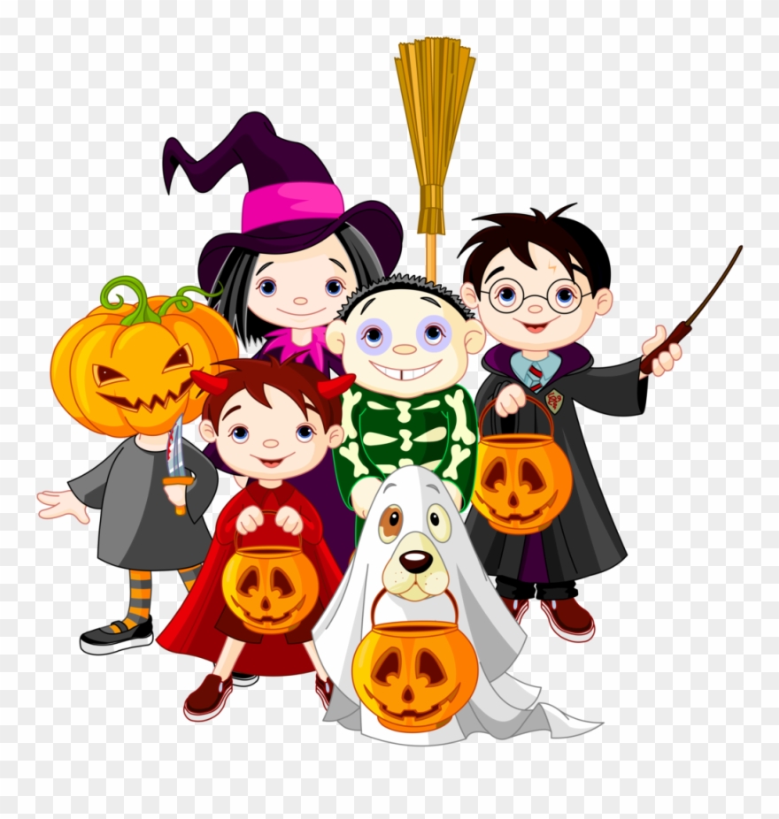 Childrens Halloween Clipart 6 Clip Art - Halloween Kids Clipart - Png Download