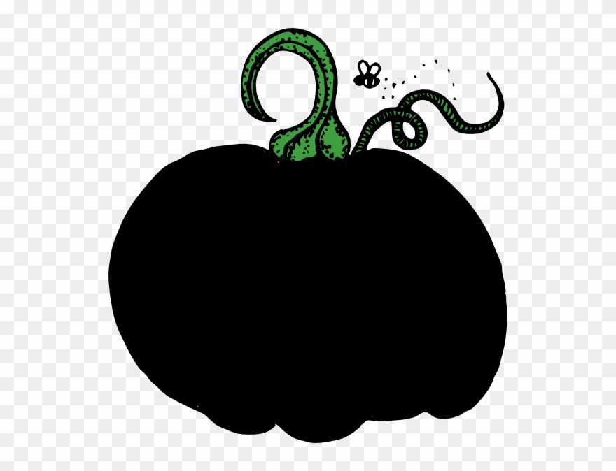 Black Pumpkin Clip Art - Png Download