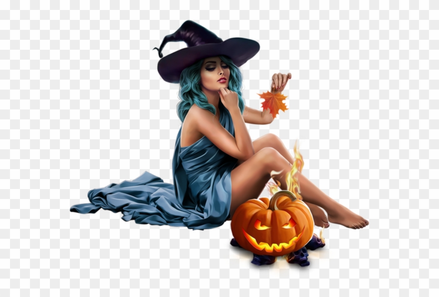 Halloween, Psp, Tube, 30th, Vampires, Witches, Clip - Halloween Femme Tubes Png Transparent Png