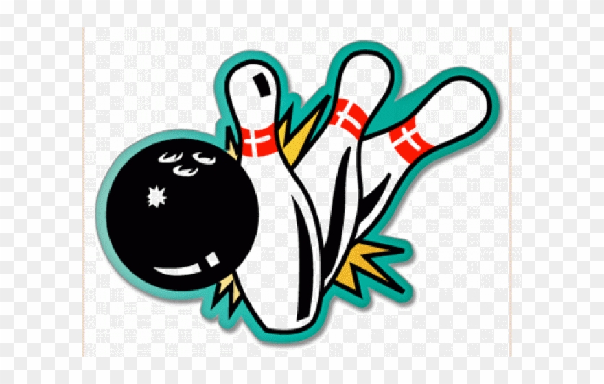 Bowling Clipart Fire - Bowling Pins - Png Download
