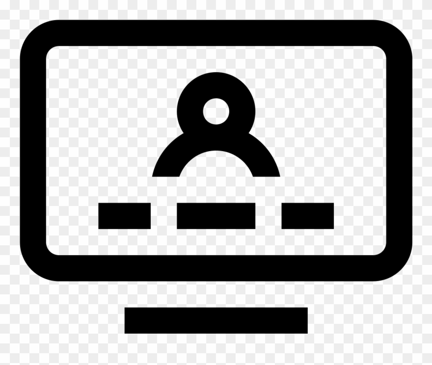 This Is A Picture Of An Lcd Television With A Person - Icon Clipart