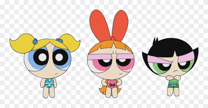 Reboot Girls - Blossom, Bubbles And Buttercup Clipart