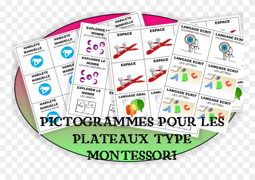 Favorit Inspirations Montessori - Pictogrammes Ateliers Montessori Clipart