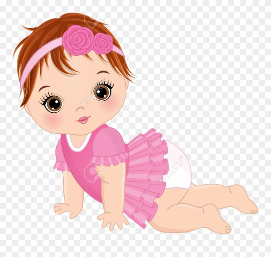 Download Cute Baby Girl Vector Clipart (1284305) PinClipart