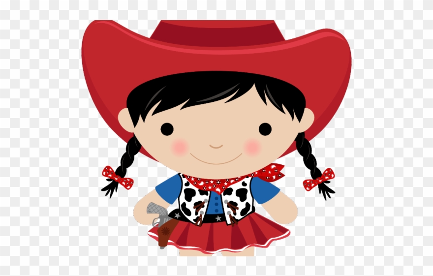 Baby Girl Clipart Cowgirl - Cowgirl Clip Art Free - Png Download