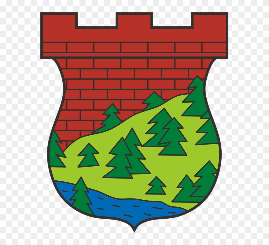 Winter Coat Clipart 17, Buy Clip Art - Coat Of Arms Forest - Png Download