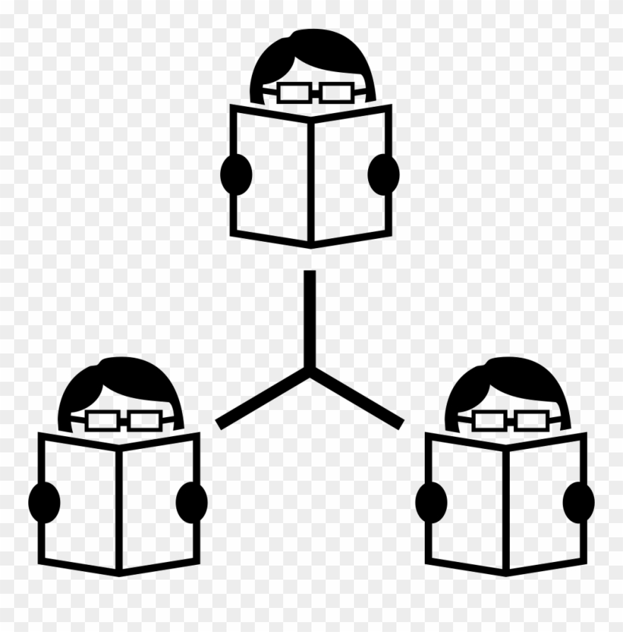 Connected Students Reading Books Comments - Do Not Disturb Reading Clipart