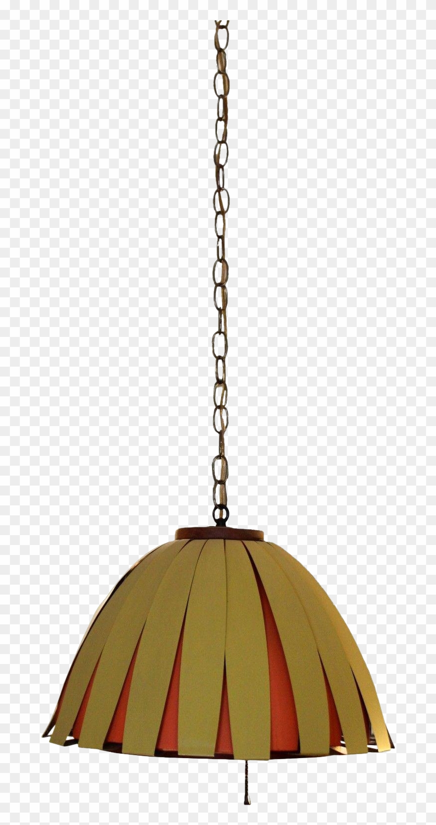 M#century Modern Danish Metal & Teak Mushroom Chandelier - Chain Clipart