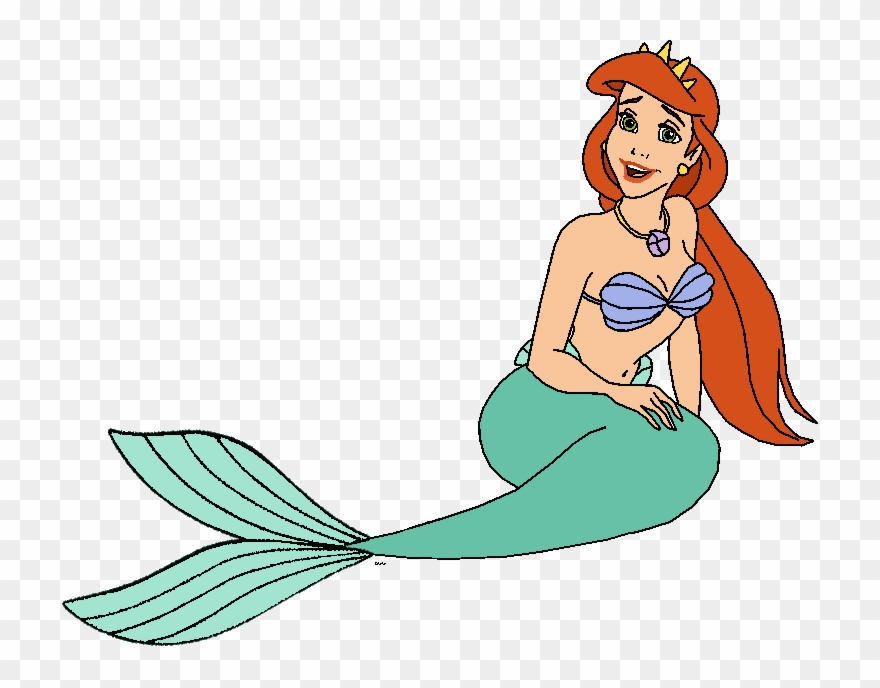 Little Mermaids Mother Athena Clipart - Little Mermaid Queen Athena - Png Download