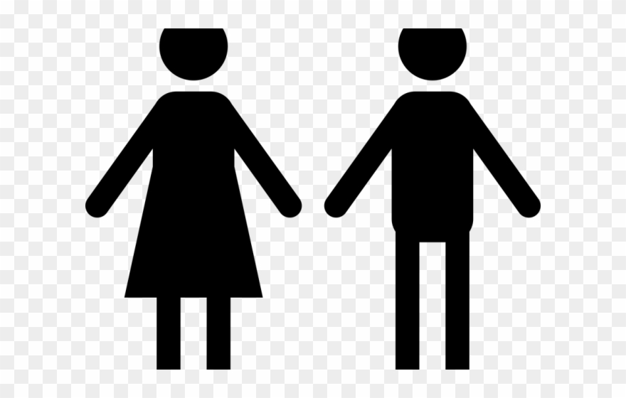 Silhouettes Clipart Man Woman - Man And A Woman - Png Download