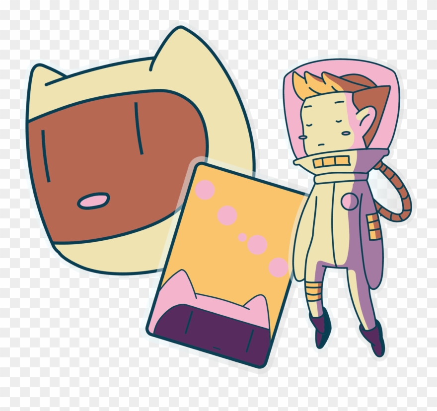 Lido Spaceman Sticker 3 Pack - Cartoon Clipart