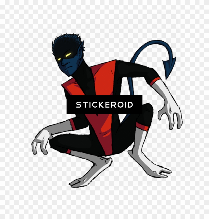 Nightcrawler X-men Superheroes - Transparent Background Character Png Clipart