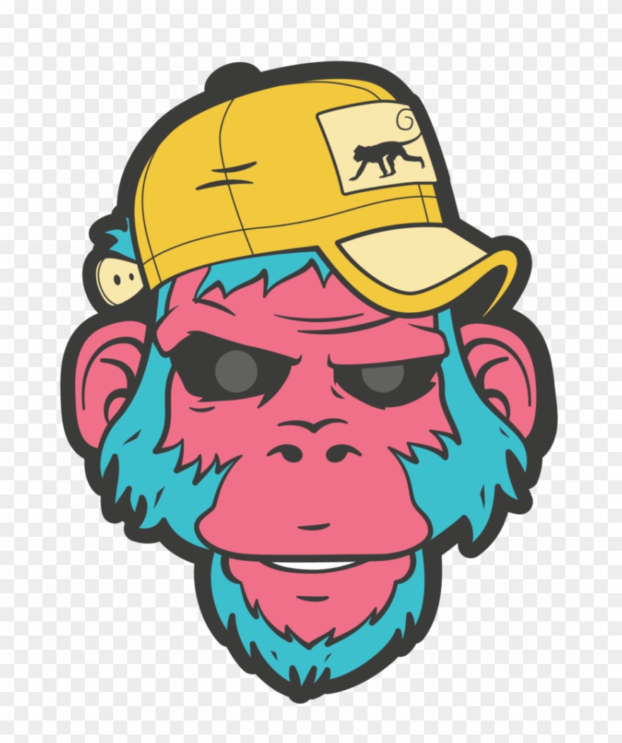 Download Monkey Vector Png Clipart Clip Art Head Smile - Cool Monkey Vector Png Transparent Png